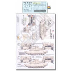 Decals for 1/35 US Army M1A2 TUSKs in Iraq