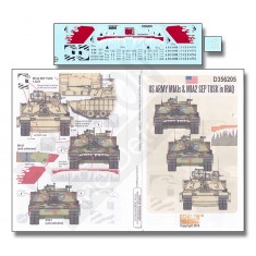 1/35 US Army M1A1s and M1A2 SEP Tusk in Iraq (water-slide decals)