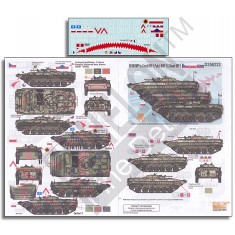 1/35 KFOR BMP-1s Decals: Czech BVP-1, Polish BWP-1 and Slovak BVP-1