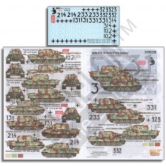 1/35 Jagdtiger SdKfz.186 (Henschel and Porsche Suspensions) Decals