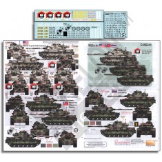 1/35 Decals for M60A3s MBT in Asia