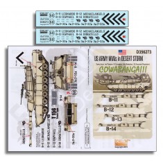 Decals for 1/35 US Army M1A1S in Desert Storm: Cowabanga!