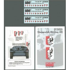 1/72 Sturmgeschutz Abteilung 189 Decals