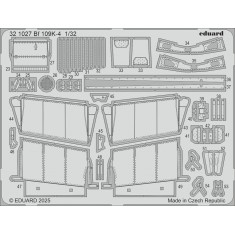 1/32 Bf 109K-4 Photo-etched set for Kotare kits