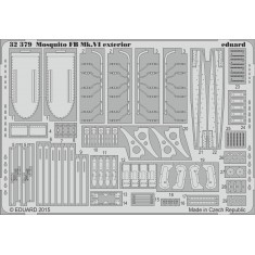 1/32 De Havilland Mosquito FB Mk.VI Exterior Detail Set for Tamiya kit #60326 (1 PE sheet)