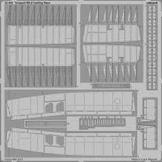 1/32 Hawker Tempest Mk.II Landing Flaps for Special Hobby kit (1 Photo-Etched Sheet)