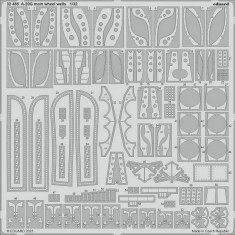 1/32 Douglas A-20G Havoc Main Wheel Wells Photo-etched set for HK Model kits
