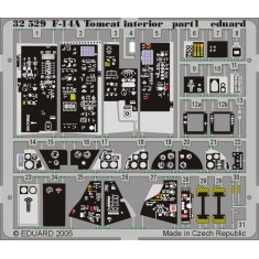 Colour Photoetch for 1/32 Grumman F-14A Tomcat Interior for Tamiya kit