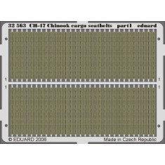 Photoetch for 1/35 Boeing CH-47 Chinook Cargo Seatbelts for Trumpeter kit