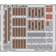 1/32 Boeing B-17G Flying Fortress Seatbelts Detail-up Set for HK Models kit