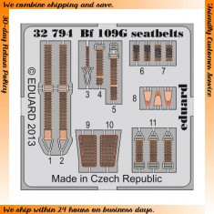 1/32 Messerschmitt Bf 109G-6 Seatbelts for Revell kits