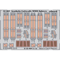 1/32 WWII Luftwaffe Fighters Seatbelts (Steel, 1 Photo-Etched Sheet)