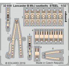 1/32 Avro Lancaster B Mk.I Seatbelts Set (PE Sheets) for Hong Kong Models