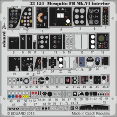 1/32 De Havilland Mosquito FB Mk.VI Interior Detail Set for Tamiya kit #60326 (1 PE sheet)