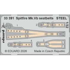 1/32 Spitfire Mk.Vb Seatbelts for Kotare kits