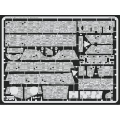 Photo-etched Zimmerit for 1/35 Elefant for Dragon kit