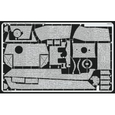 Photo-etched Zimmerit for 1/35 Panther Ausf.G Early Horizontal for Tamiya