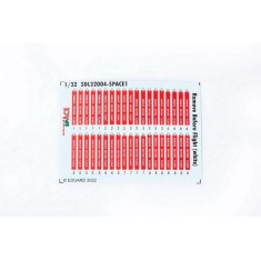 1/32 Remove Before Flight (White) Space Decals & PE parts