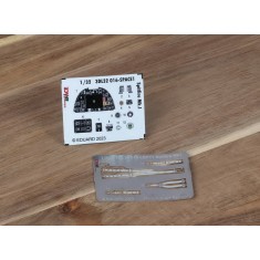 1/32 Supermarine Spitfire Mk.I Cockpit 3D Decals & Detail Parts [Space] for Kotare kits