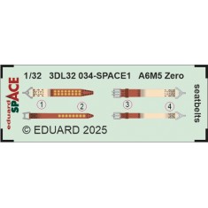 1/32 A6M5 Zero Seatbelts Interior Detail Set for Tamiya kits
