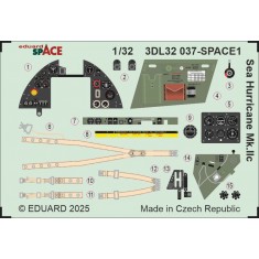 1/32 Sea Hurricane Mk.IIC Interior Detail parts (3D Decal) for Revell kits