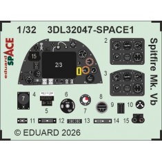 1/32 Spitfire Mk.Vb Detail Parts on 3D Decal for Kotare kits
