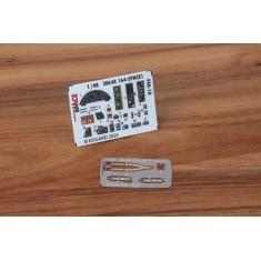 1/48 Vought F4U-1A Corsair Cockpit 3D Decals & Detail Parts for Magic Factory kits
