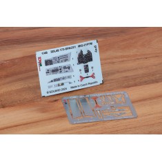 1/48 MiG-21PFM Grey Instrument & Control Panels, Seatbelts for Eduard kits