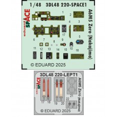 1/48 Mitsubishi A6M5 Zero (Nakajima) Panels 3D Decal and PE Seatbelts for Eduard kits