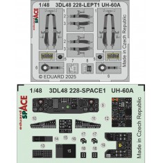1/48 UH-60A Black Hawk Interior 3D Decals for ICM kits