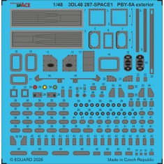 1/48 PBY-5A Exterior Details on 3D Decal for Eduard / Revell kit