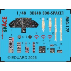 1/48 Mikoyan-Gurevich MiG-17F Details on 3D Decal for Kinetic Kit