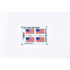 1/350 Modern US Ensign Flag Space 3D Decals