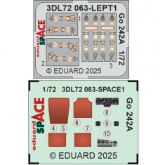 1/72 Gotha Go 242A Instrument Control Panels and Seatbelts for IBG kits