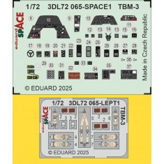 1/72 TBM-3 Avenger Interior 3D Decals for Hobby Boss kits