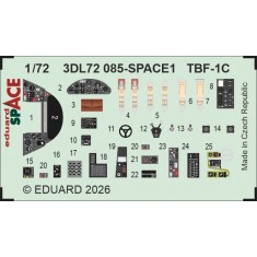 1/72 TBF-1C Detail Parts on 3D Decal for Hobby Boss kits