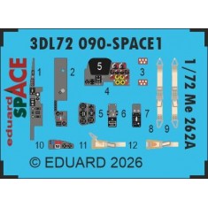 1/72 Me 262A Detail parts on 3D Decal for Arma Hobby kits