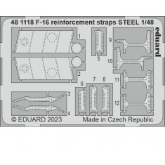 1/48 F-16 Fighting Falcon Reinforcement Straps Photo-etched set for Kinetic kits