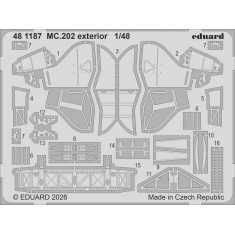 1/48 Macchi MC.202 Exterior PE Detail Set for Italeri Kit