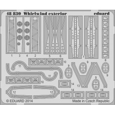 1/48 Westland Whirlwind Fighter Exterior Detail-up Set for Trumpeter kit