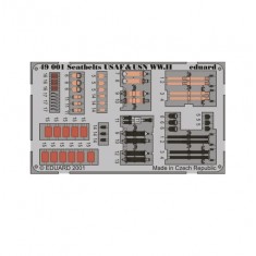 Colour Photoetch for 1/48 WWII USAF & USN Seatbelts 