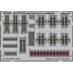 Colour Photoetch for 1/48 B-17G Seatbelts for Revell/Monogram kit