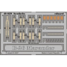 Colour Photoetch for 1/48 B-26 Seatbelts for Revell/Monogram kit