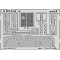 1/48 McDonnell Douglas F-4G Phantom II Photo-etched set for Meng kits