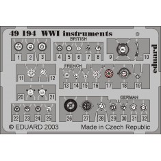 Colour Photoetch for 1/48 WWI Instruments