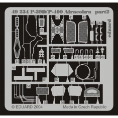 Colour Photoetch for 1/48 P-39D/P-400 Airacobra for Eduard kit