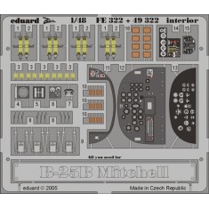 Colour Photoetch for 1/48 B-25B Interior for Accurate Miniatures kit