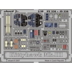 Colour Photoetch for 1/48 Kittyhawk Mk.III for Hasegawa kit