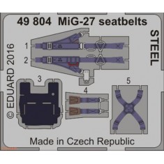 1/48 Mikoyan MiG-27 Flogger D Seatbelts for Trumpeter kit #05802 (Steel, 1PE) 