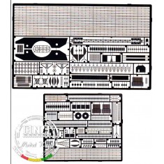 Photo-etched parts for 1/350 German Bismarck for Tamiya kit